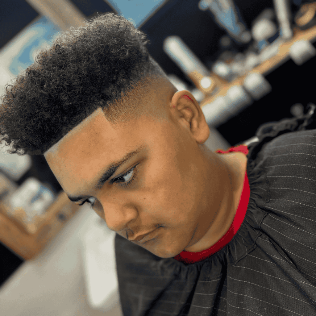 Custom hair design and line art by professional barbers in Spokane WA