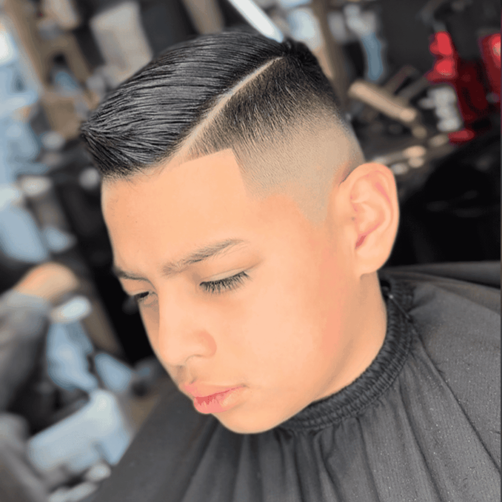 Precision hard part skin fade for men at Cutthroat Barbershop Spokane